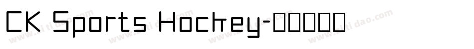 CK Sports Hockey字体转换